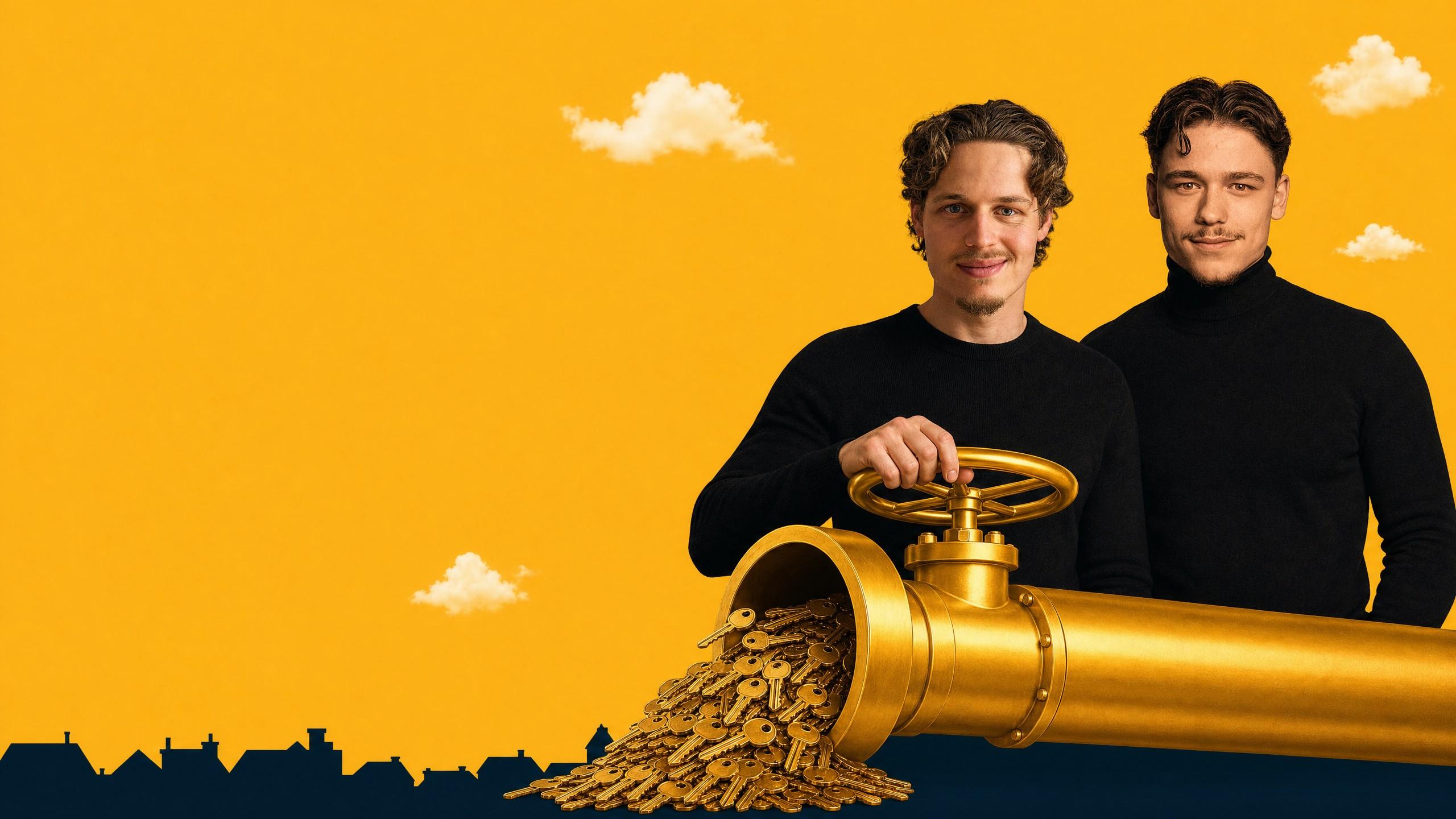 Courtage Marketing visualisiert einen verbundenen Akquiseprozess