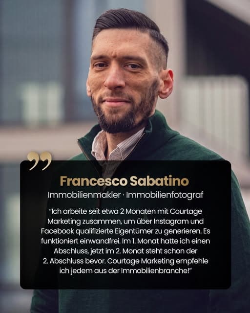 Francesco Sabatino, Immobilienmakler