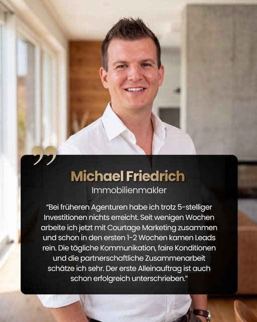 Michael Friedrich, Immobilienmakler